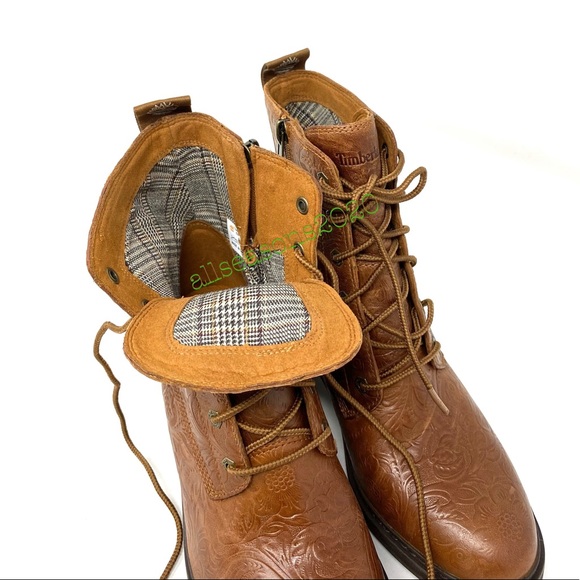 Timberland Sienna High Side ZIP Boot Emboss BrownW - Picture 12 of 15